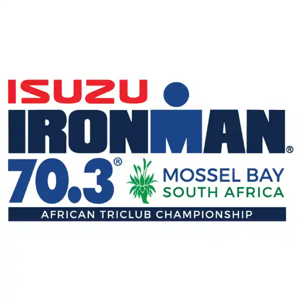 Poster for the ironman 70.3 sponsored by isuzu in mosselbay south africa