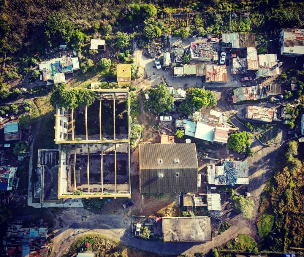 Powertown informal settlement near mosselbay